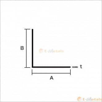 アルミ建材/板 材 A6063S-T5 内装用アングル ブロンズ(ツヤ消) 